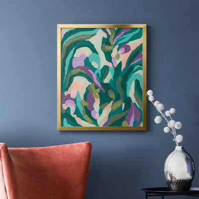 Jungle Wave I, toile encadrée de qualité supérieure - prête à être accrochée