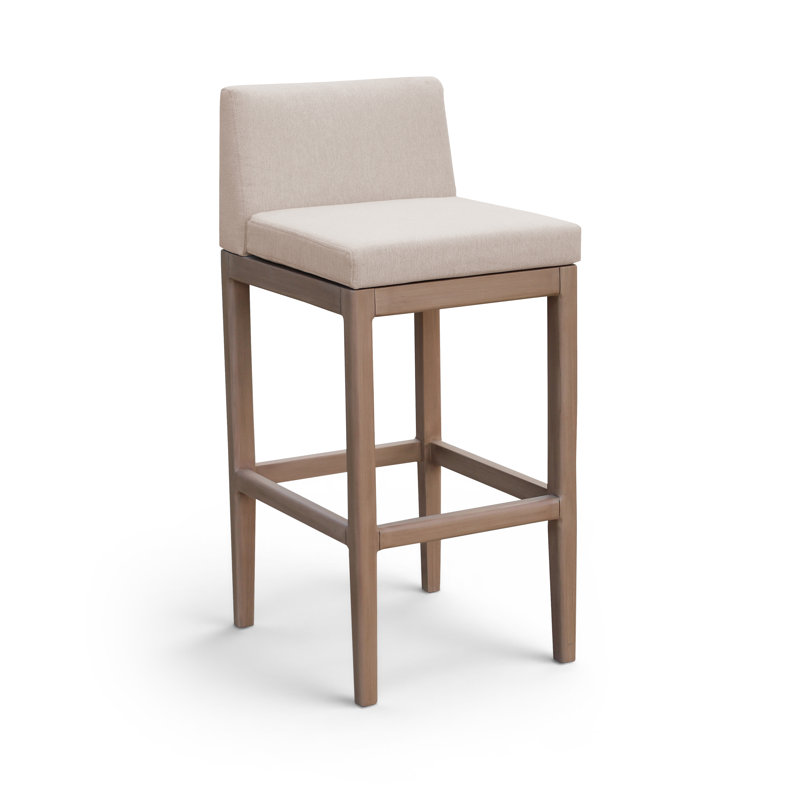 Tabouret de bar d'extérieur Nery, Beige