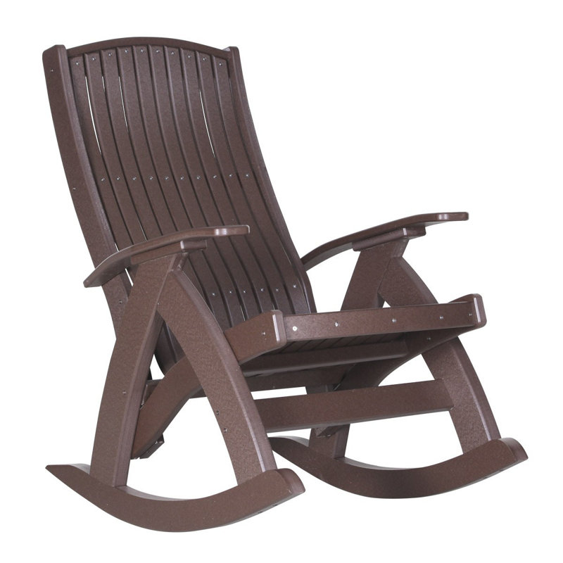 Fauteuil à bascule comfort Philippe, Brun châtaigne