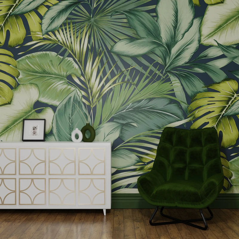 Superfresco Easy Monstera Green Print To Order Fixed Size 2.8m x 3m Mural