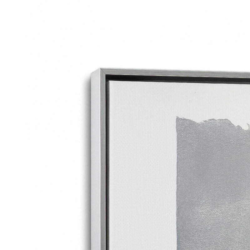 Ensemble de 3 éclats de lumière, Cadre flottant en chrome poli, H 13 po x l 27 po