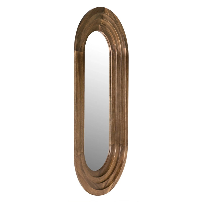 New Fuss Oval Solid Wood Wall Mirror