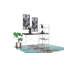 Bureau réversible en bois polyvalent pour un travail et un rangement efficaces