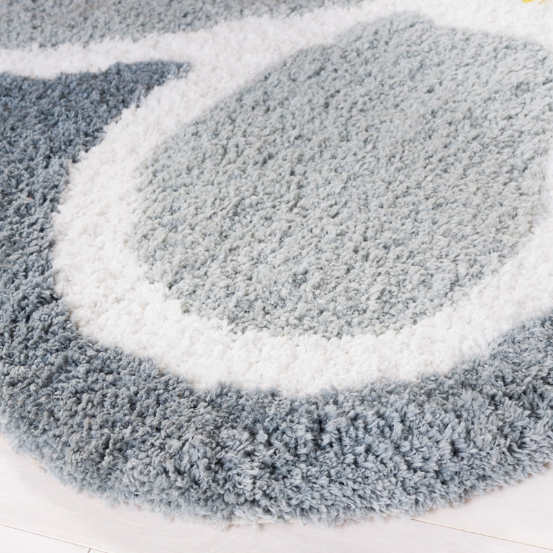 Tapis ivoire / gris Kandida Novelty 902, Rond 6 pi