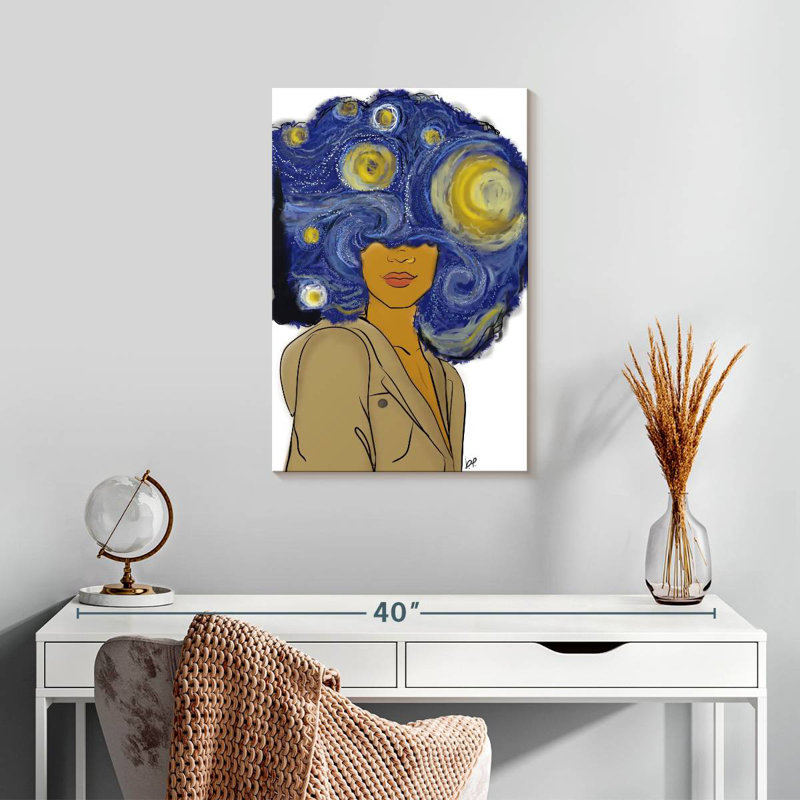 Shuttleworth Afro Starry Night, 24" H x 16" W