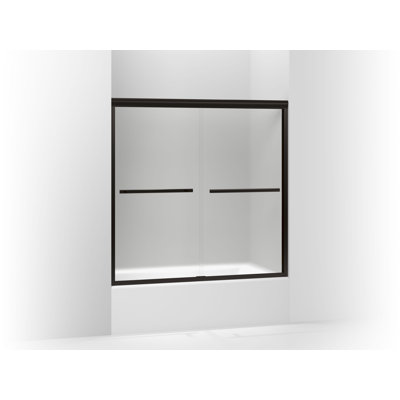 Porte de bain double coulissante l 59,63" x h 58,06" avec technologie cleancoat®