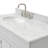 Partham 43 " W Freestanding Standard Free Standing 1 Single Vanity Bathroom Vanity With Carrara Marble Top-94350756
