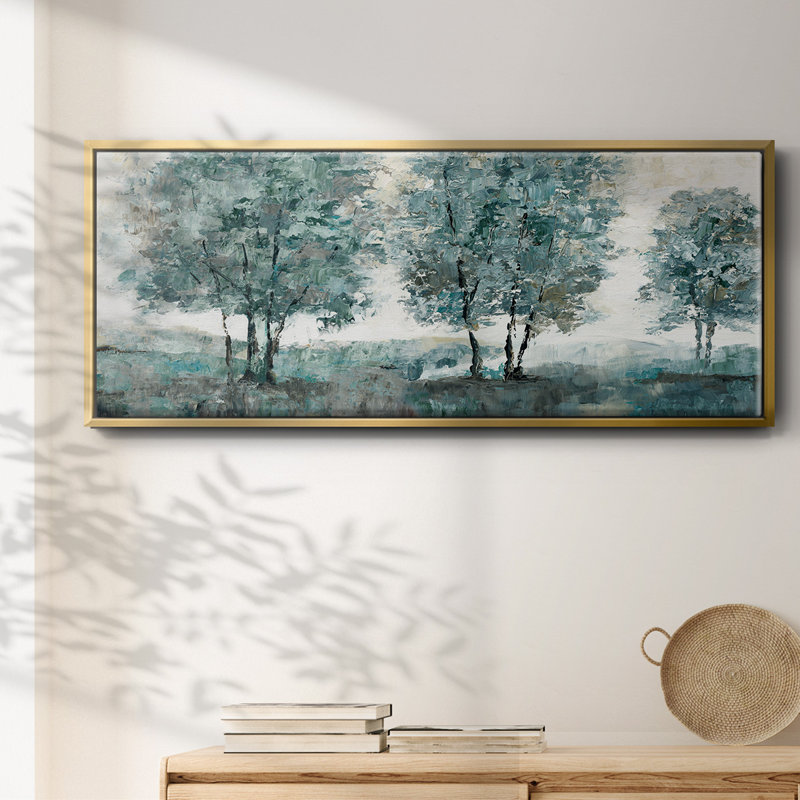 Teal Sentinel- Framed Canvas