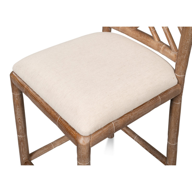 Brighton Upholstered Stool with Solid Wood Frame