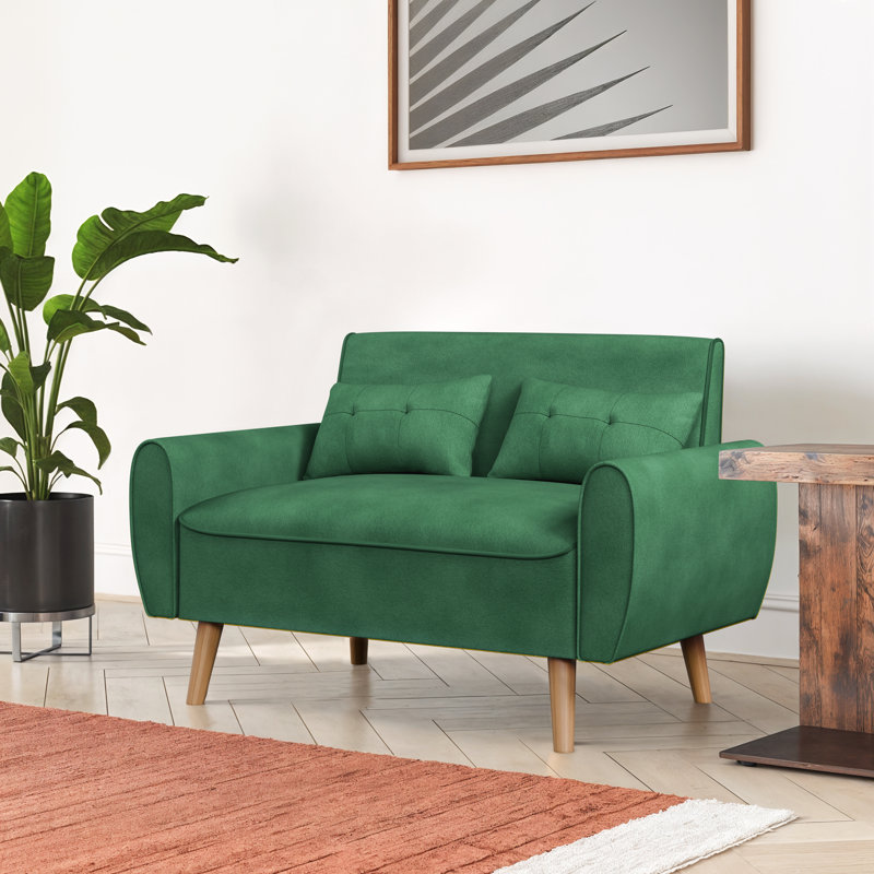 Arlander Upholstered 47.24'' Loveseat, Green