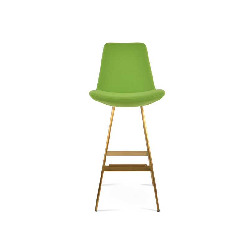 Eiffel Balat Stool, Pistachio, Brass