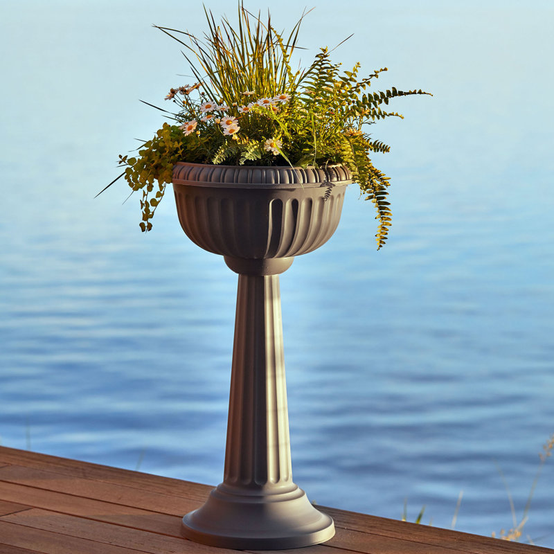 Urne en plastique Grecian, Anthracite