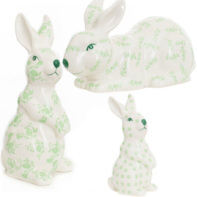 Green and White Thedra (Set of 3)