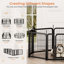 Enclos pour chien extérieur, enclos pour animaux 8 panneaux pour petits chiens