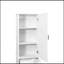 Armoire à linge avec 1 armoire de rangement et 1 tiroir - blanc