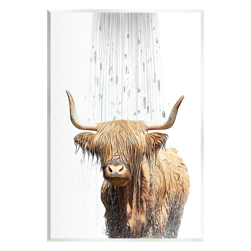 Az-240-Highland Cow, H 19 po x l 13 po x P 0,5 po