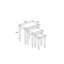 Payton 3 Piece Nest of Tables, Solid Pine, Corona Design-1984045828