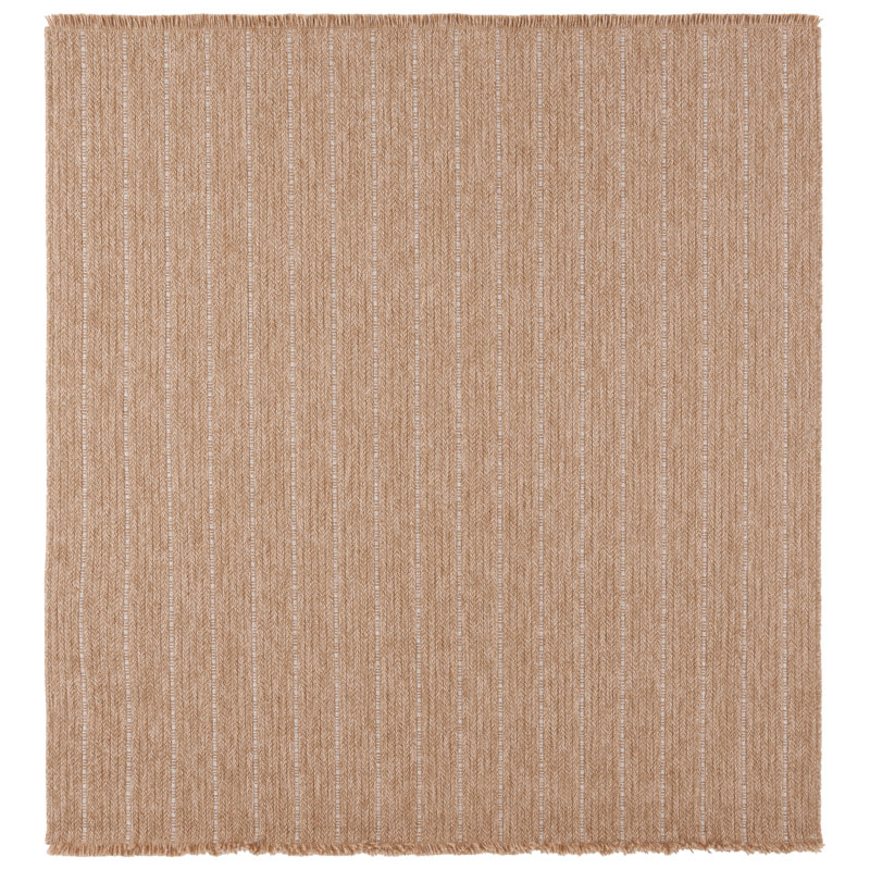 Leianna Retreat Performance Geometric Rug, Square 6'7"