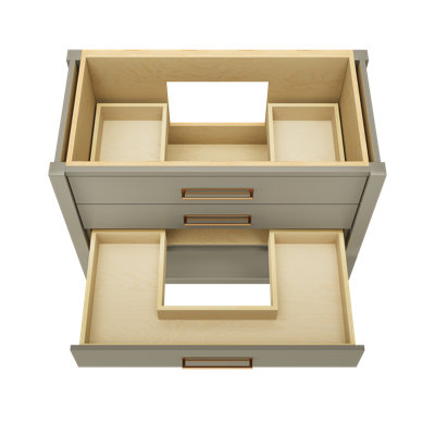 Kiawah Three-Drawer Single Bath Vanity