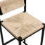 Ensemble de 2 tabourets de bar tissés à la main avec dossier, tabourets de comptoir et tissés pour la cuisine, la maison et le bureau-1409992578
