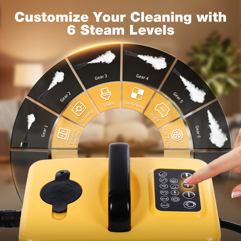 Steam Cleaner For Home, Handheld Steam Cleaner, Hiigh-Pressure Steam Cleaner For Home Floor Cleaning, Grout, Wallpaper Removal, Upholstery, Car Detailing Cniture Car Detailing, Bed Bugs, House, Windows