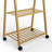 Coat Rack With Shelves And Wheels, Rolling Garment Rack With Hanging Rod For Entryway, Bedroom, And Closet Storage
