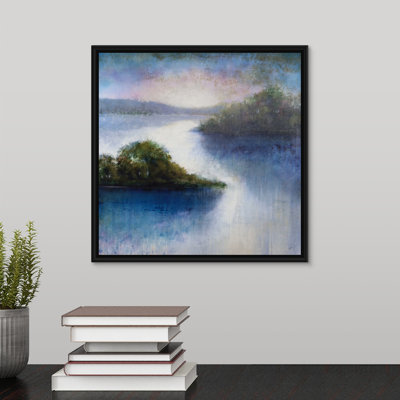 « matinée river », peinture sur toile