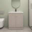 30" Freestanding Bathroom Vanity with White Resin Sink & 2 Soft-Close Cabinet Doors-649324112-649324115