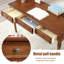 Brown Rectangular Solid Wood  desk-1489286192