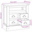 Solid Wood Rectangle Accent Cabinet