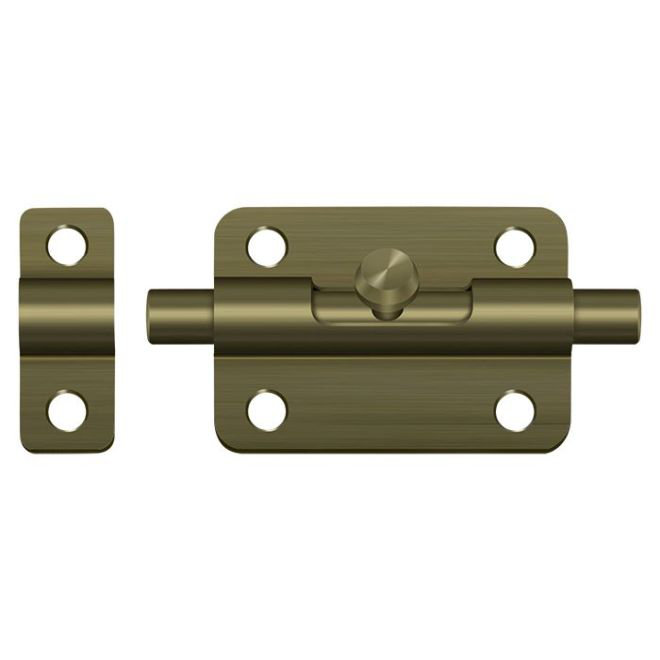 Boulon 3 po Deltana 3BBU5; finition laiton antique, Laiton antique
