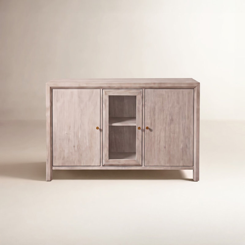 Mazekine Como 60" W Solid Wood Sideboard