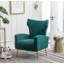 Fauteuil à oreilles en velours de 27 po de largeur Milana-379842550