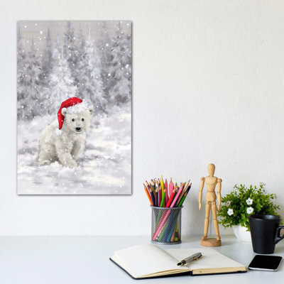 Ours polaire en bois II par Makiko - impression d'art graphique