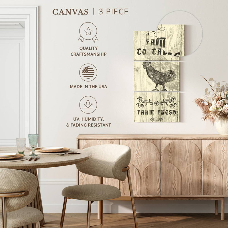 Farm To Table Wall Sign, 44" H x 21" W