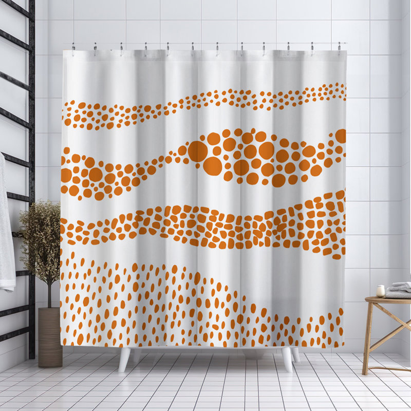 Rideau de douche Coco, Orange