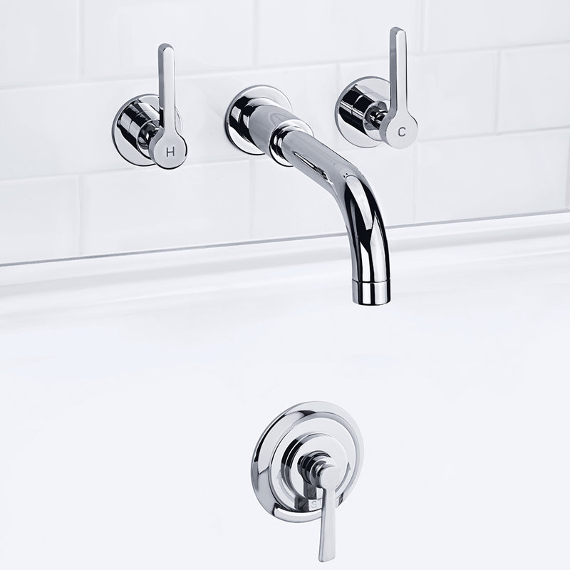 Kafka Tub & Shower Faucet, Polished Chrome