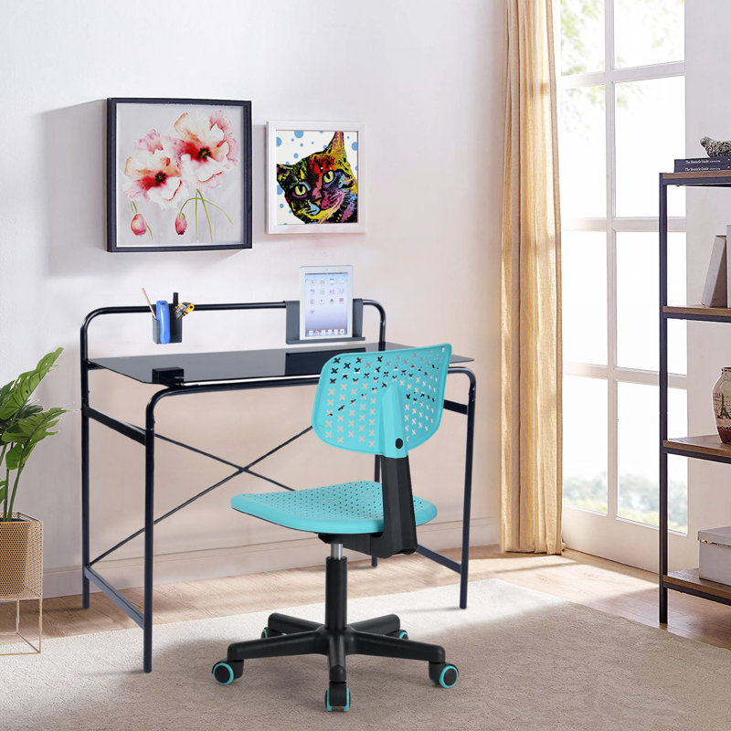 Sophia Desk Chair, Turquoise