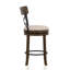 Tabouret de bar pivotant en bois massif de 19,5 po de largeur Hesser, ensemble de 2-1164077198-1164077197