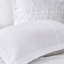 5 Piece Microfiber Ruffled Comforter For King, In Pure White Colour King Bed With Captivating Ruffles-119384883-119384886