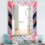 Miroir mural à chevron géométrique moderne-40101906