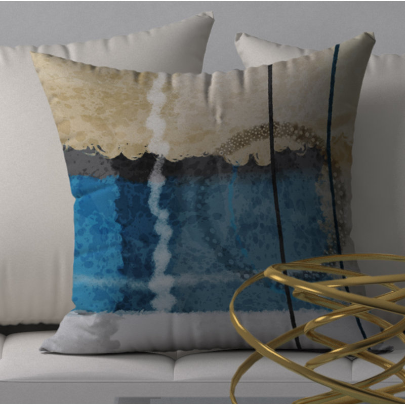 Housse de coussin décorative carrée et raffinée, H 24 po x l 24 po