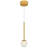 Capri 5-in 100-277V 1-Light ETL Certified Integrated LED Height Adjustable Globe Pendant Lighting-75051171