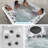  Amplified® 7-Person 100-Jet Lounger Hot Tub Spa with Bluetooth Stereo, 3 Pumps, LED Lighting, Ozonator and Steps-99471670