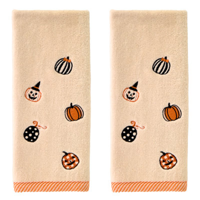 TOSSED PUMPKINS EMB HAND-TAUPE