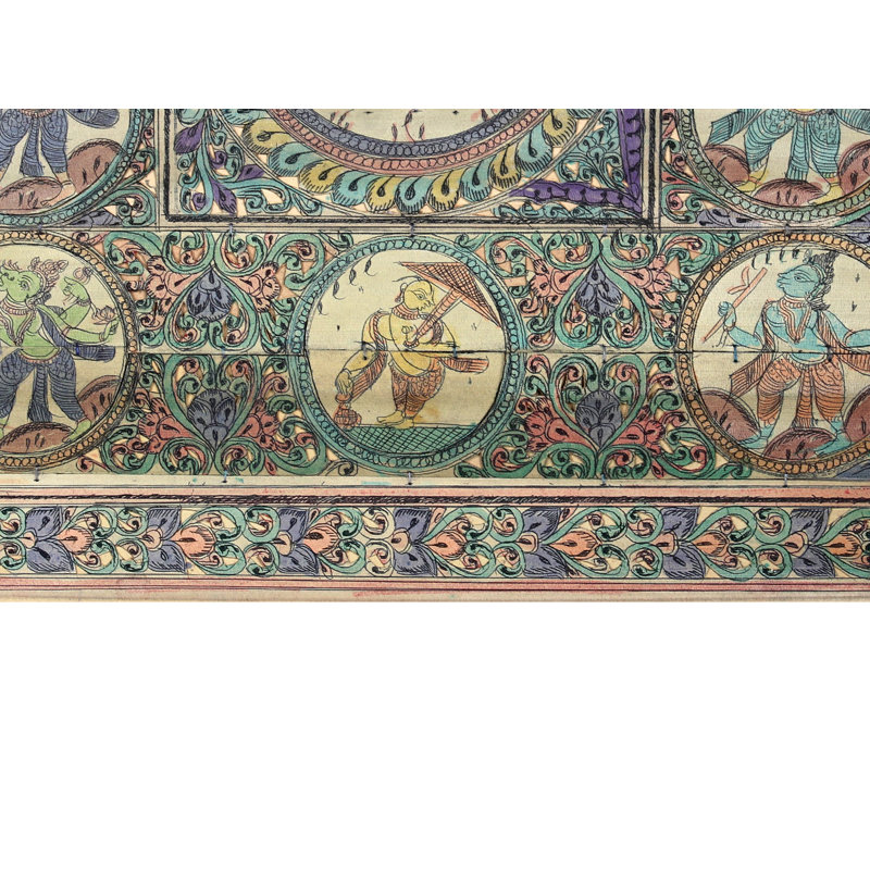 Madhav-Madhavi (Radha-Krishna) avec Dashavatara de Vishnu