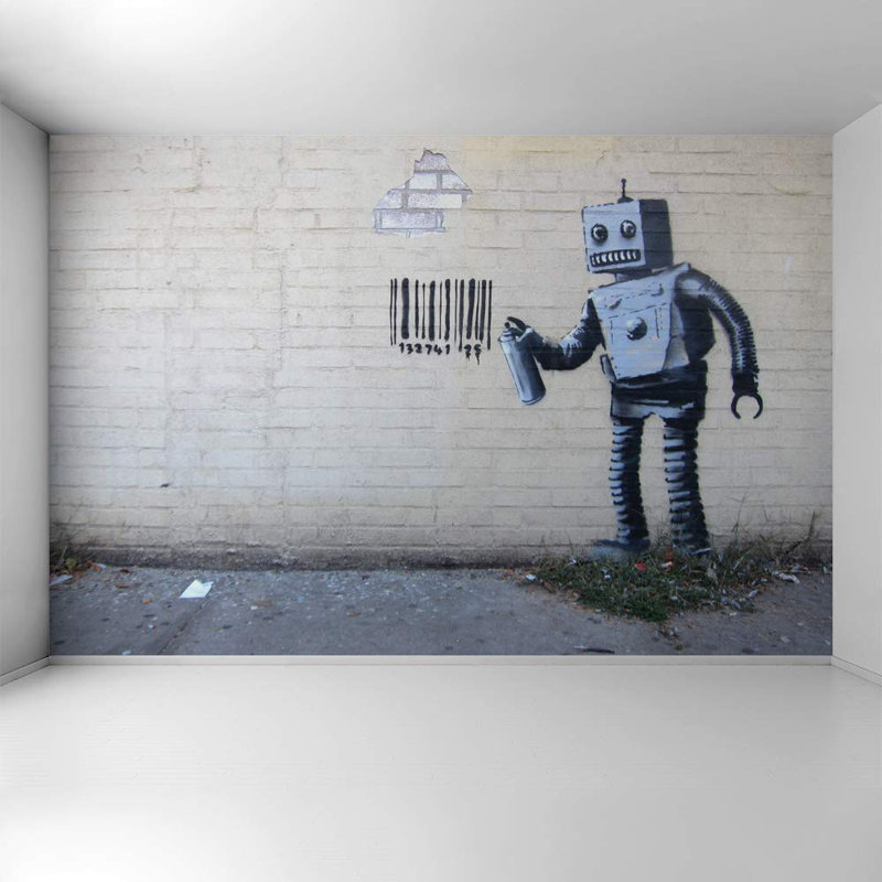Peinture murale vibrante Graffi Street Paint Street Graffiti15, L 66 po x l 96 po