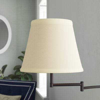 Abat-jour rectangulaire rectangulaire en tissu sans pince avec ampoule pour lampes de table