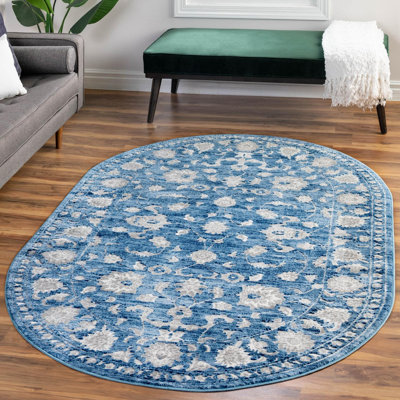 Tapis bleu Myatt