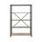 Galien Rectangular Etagere Bookcase in Antique Oak and Sandy Gray-112568915